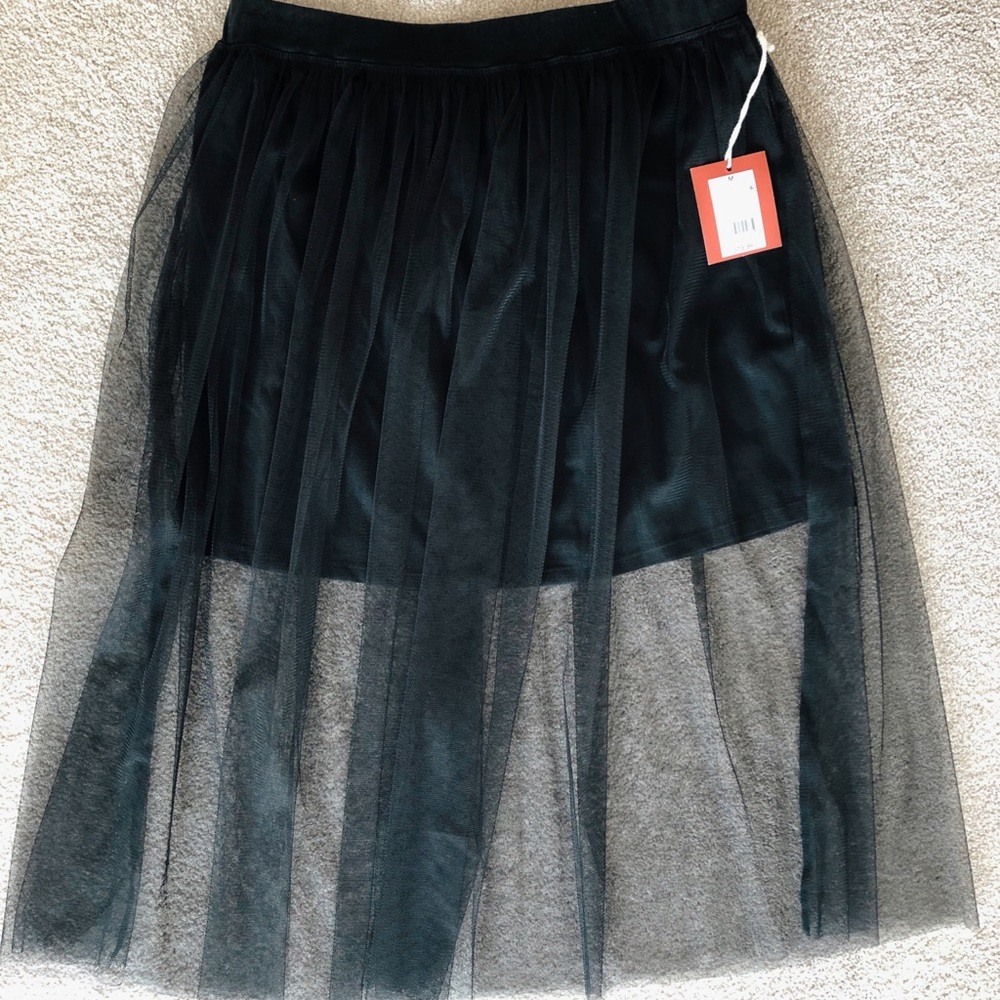 Mesh Midi Skirt
